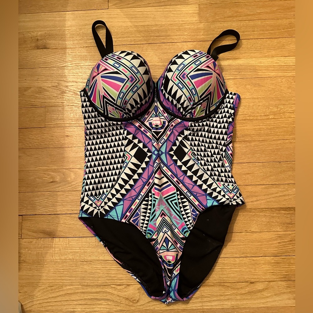 Tribal Print One Piece Swimsuit